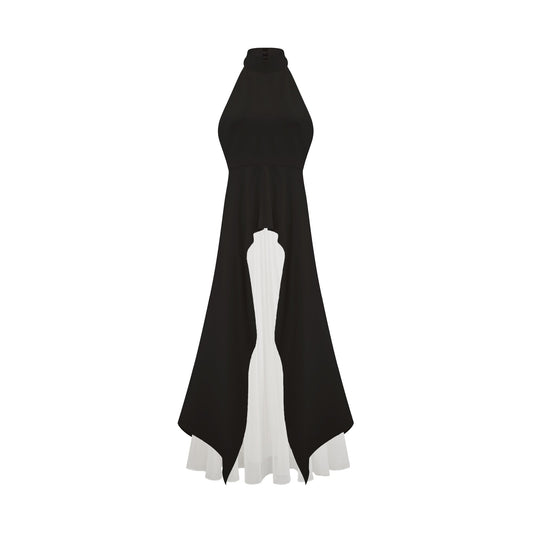 Juliette halterneck layered Maxi dress