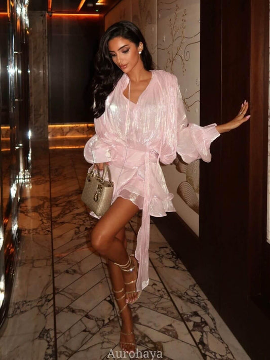 Avelisse Draped Mini Dress
