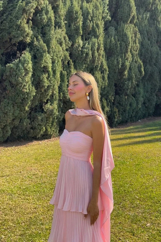 Manon Strapless Tiered Maxi Dress
