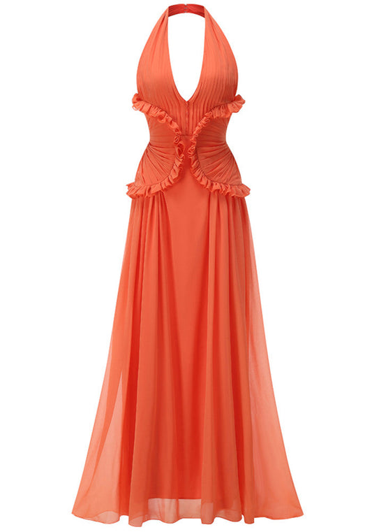 Énergie Halter Maxi Dress
