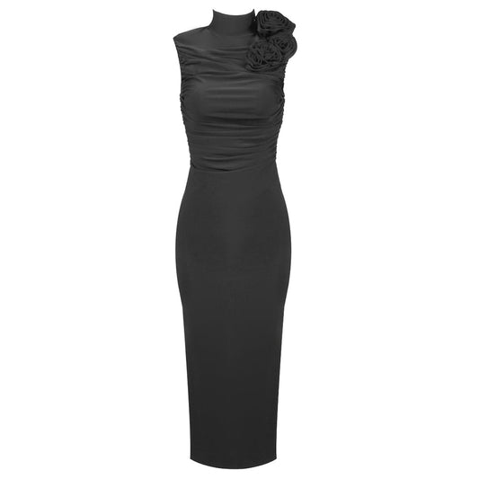 Odette Elegant Sleeveless Midi Dress