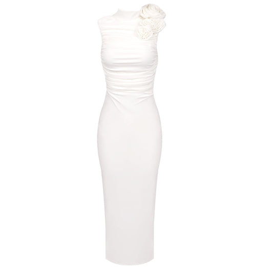 Odette Elegant Sleeveless Midi Dress