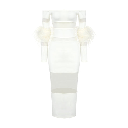 Cosette Off Shoulder Midi Dress