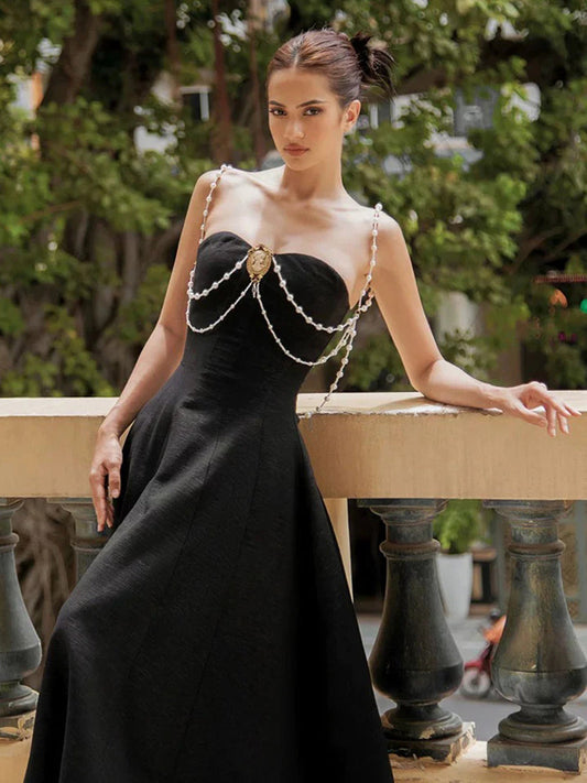 Claribel Strapless Midi Dress