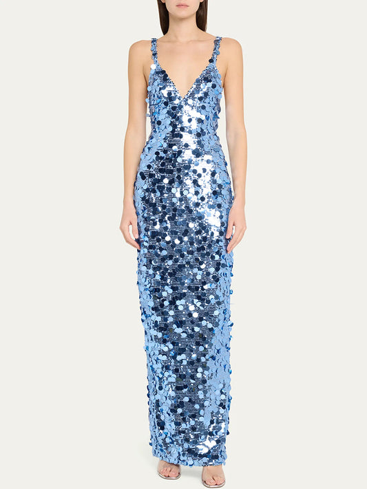 Éliane Sequin Maxi Dress