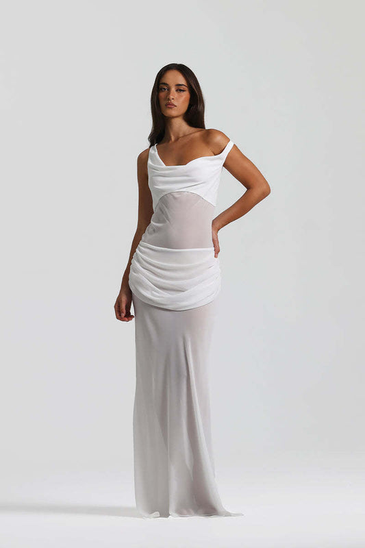 Mélanie One Shoulder Maxi Dress