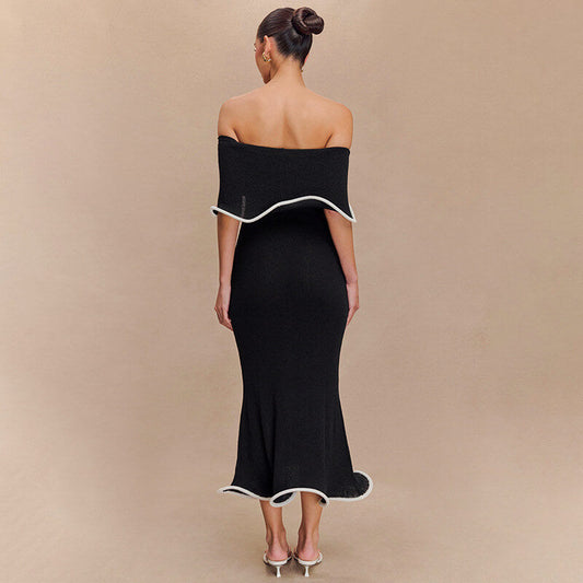 Azur Off Shoulder Midi Dress