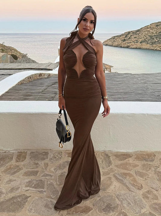 Solange Halter Maxi Dress