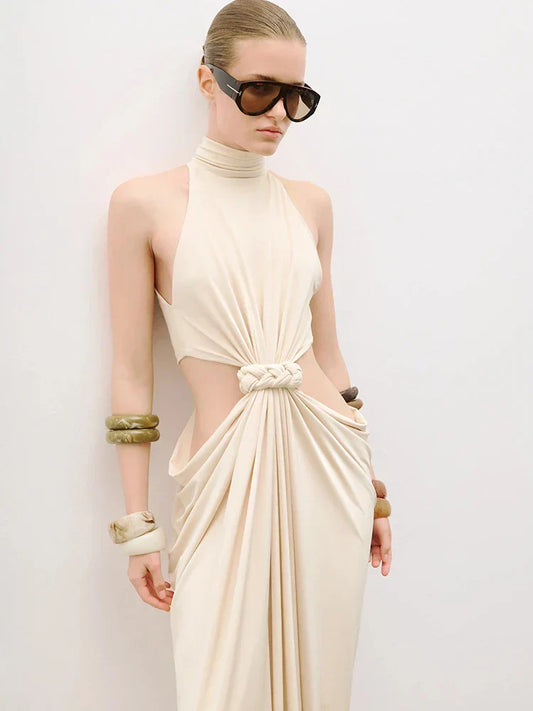 Séraphine Twist-Cutout Maxi Dress