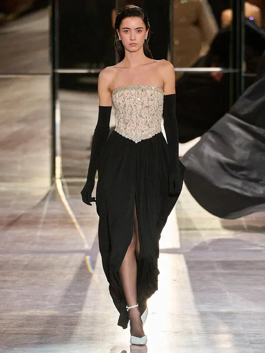 Corinne Strapless Evening Maxi Dress