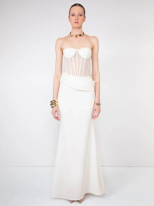 Cécile Corset Strapless Maxi Dress