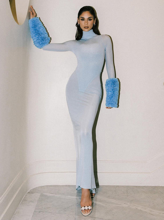 Cybèle Long Sleeve Bodycon Maxi Dress