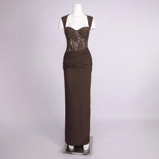 Fluidité Lace Corset Maxi Dress